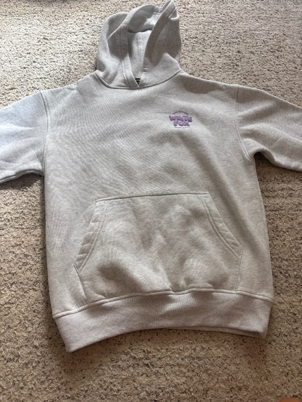 White fox hoodie